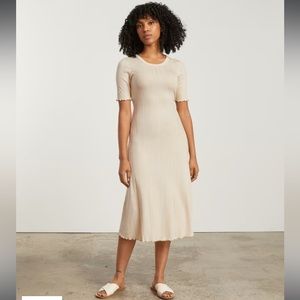 Everlane Open Back Rib Dress